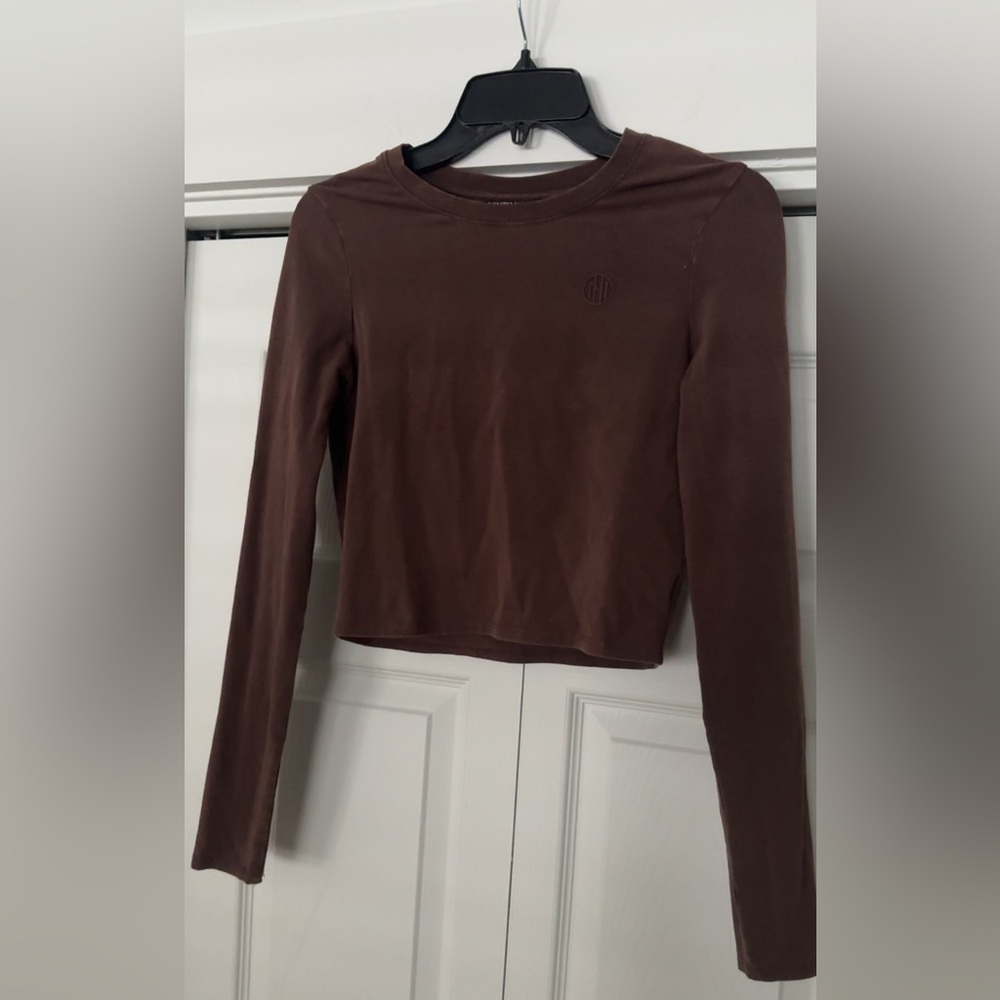 Ninth Hall Brown Cropped Long Sleeve